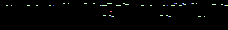 visual representation of a fractally generated music