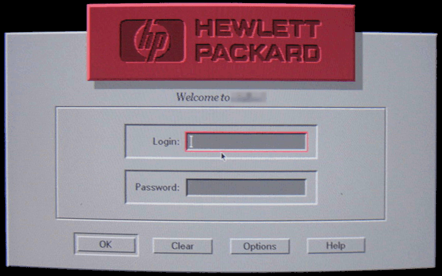 HP-UX login prompt